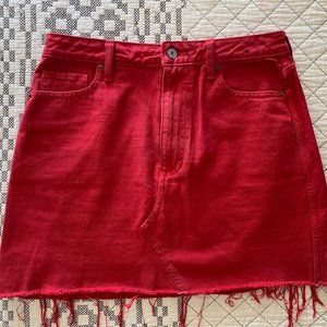 Abercrombie ultra high waisted denim skirt